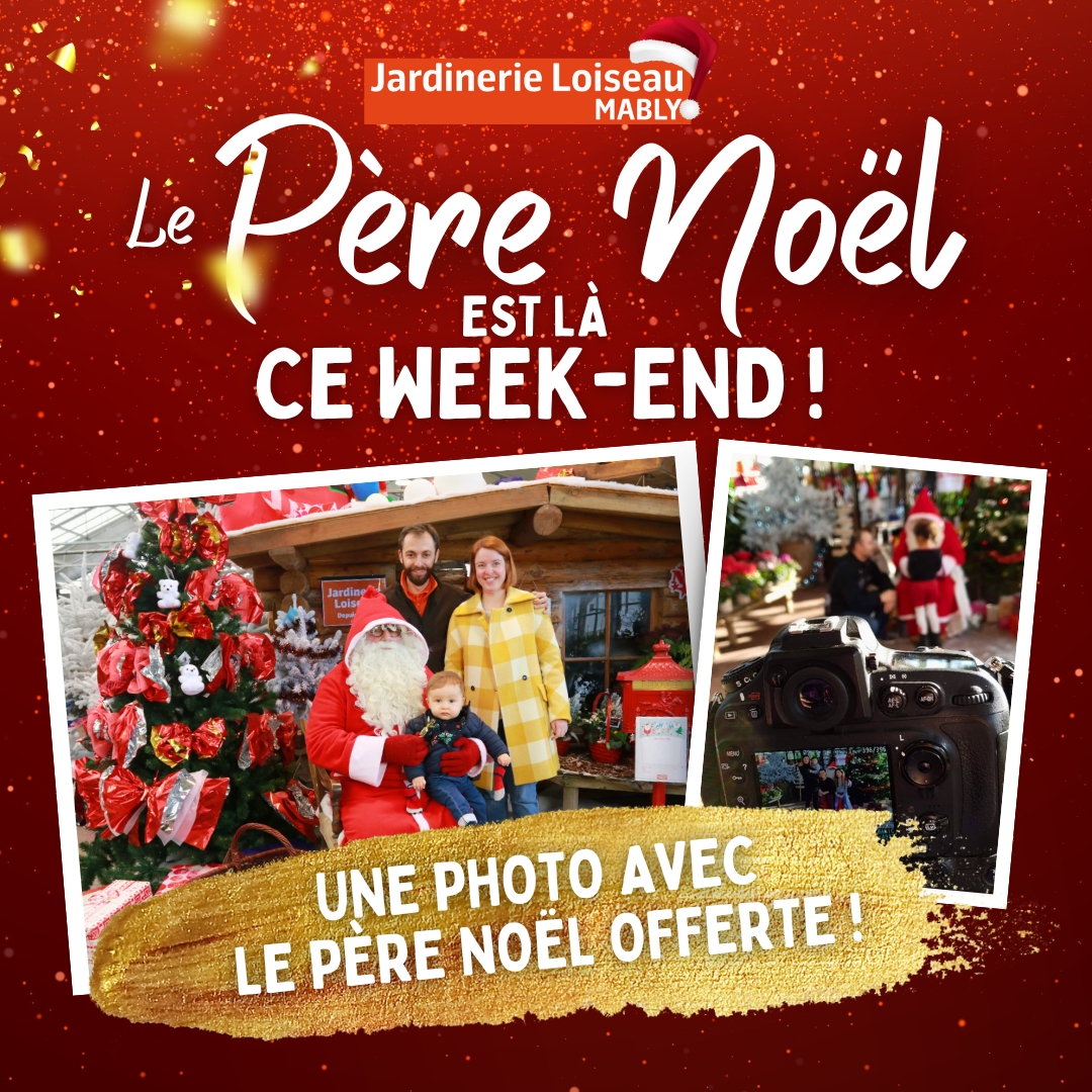 Le Père Noël sera présent ce week-end : une photo offerte avec lui ! 🎅 📸